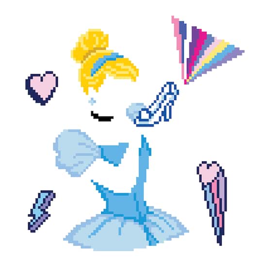 Camelot® Dots Intermediate Cinderella Kind POW-ER Dotz Box Diamond Painting Kit